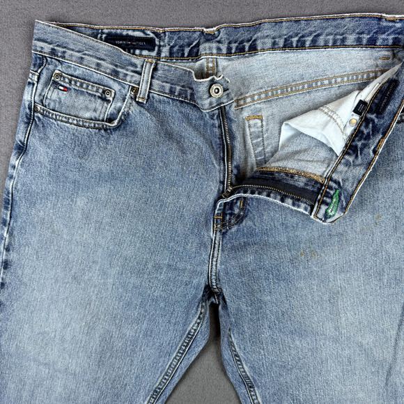 Tommy Hilfiger Jeans Mens Sz 36x30 Custom Straight Denim Pants Streetwear - Picture 4 of 12